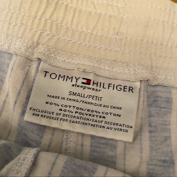 Tommy Hilfiger Sleepwear Blue & White Shorts - Picture 3 of 4